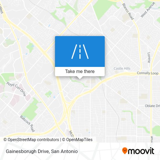 Gainesborugh Drive map