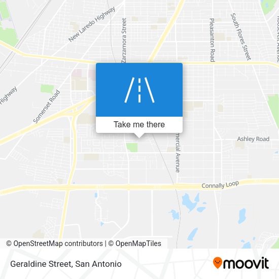 Mapa de Geraldine Street