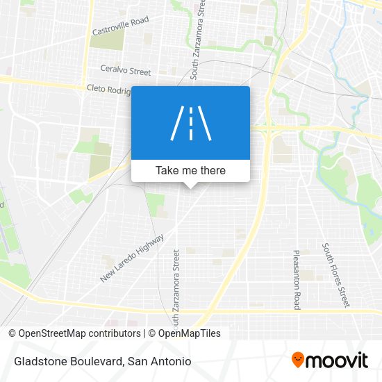 Gladstone Boulevard map