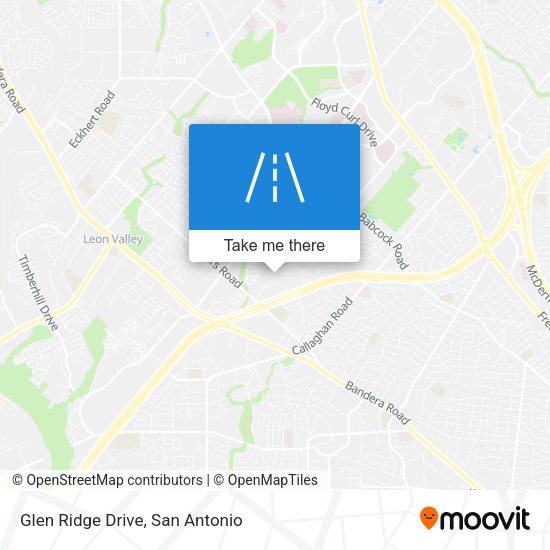 Glen Ridge Drive map