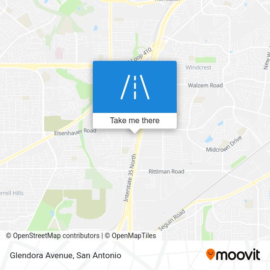 Glendora Avenue map