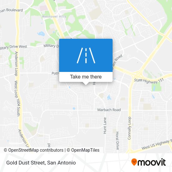 Mapa de Gold Dust Street