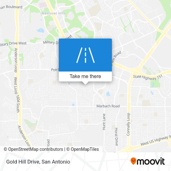 Gold Hill Drive map