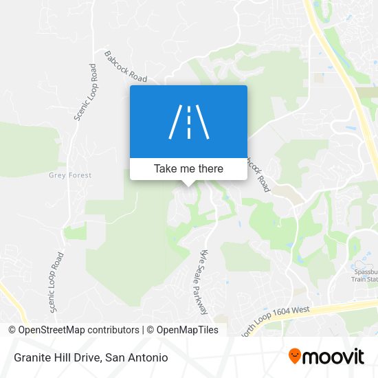 Granite Hill Drive map