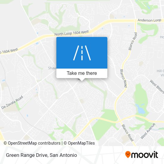 Green Range Drive map