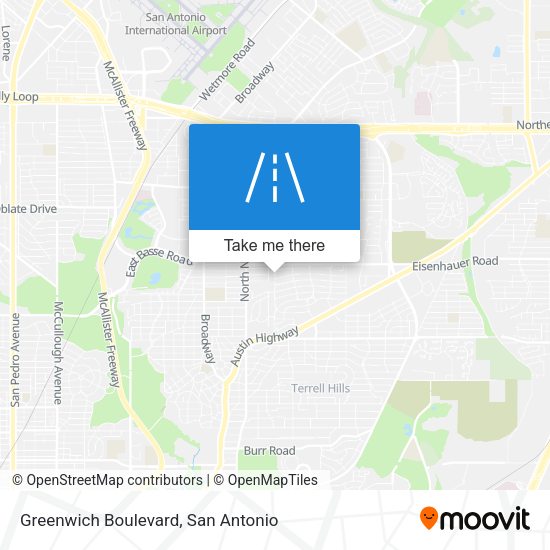 Mapa de Greenwich Boulevard