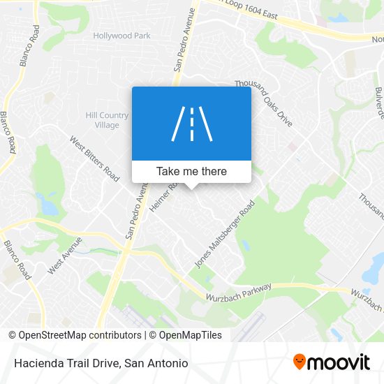 Hacienda Trail Drive map