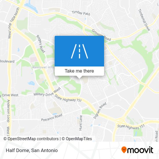 Mapa de Half Dome