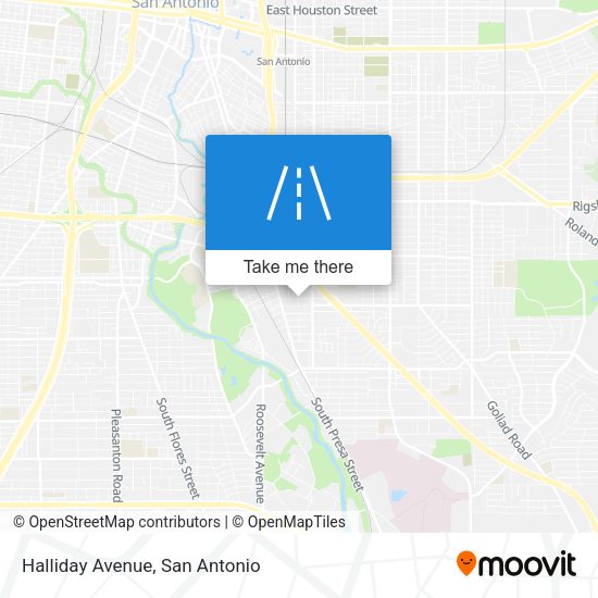 Mapa de Halliday Avenue