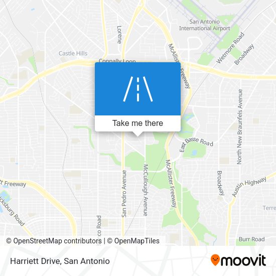 Harriett Drive map