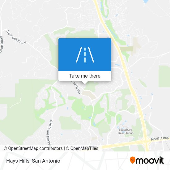 Hays Hills map