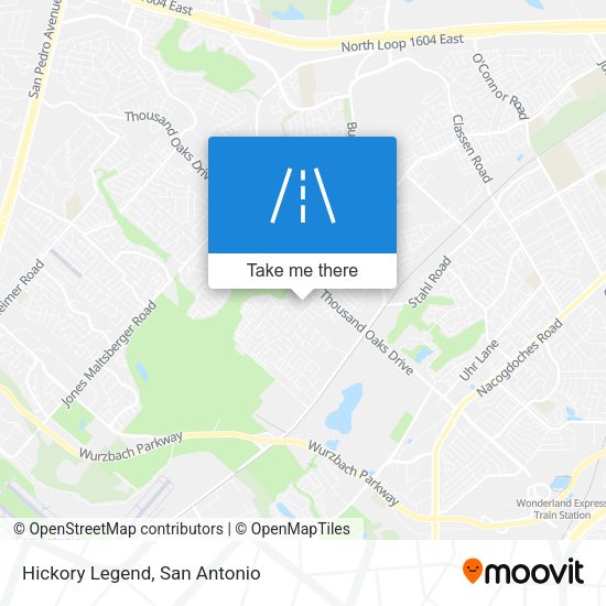 Mapa de Hickory Legend