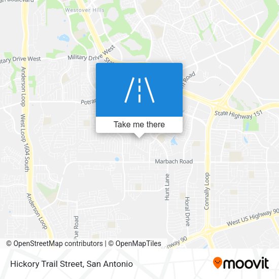 Hickory Trail Street map