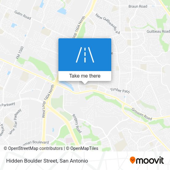 Mapa de Hidden Boulder Street