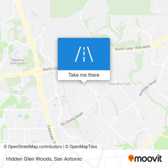 Hidden Glen Woods map