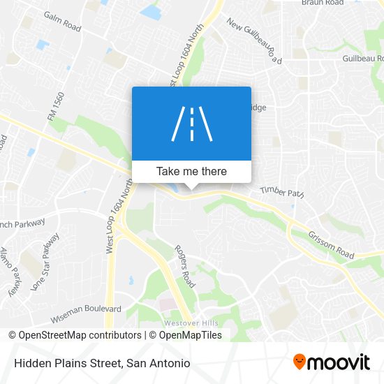 Hidden Plains Street map