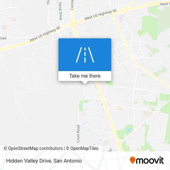 Hidden Valley Drive map