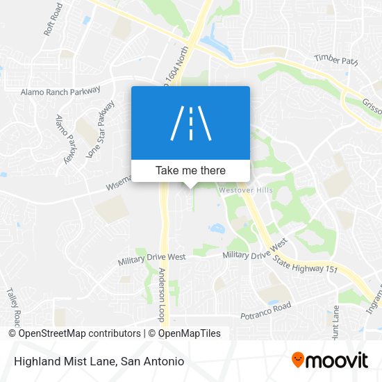 Highland Mist Lane map