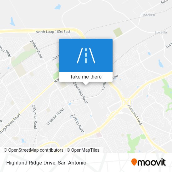 Highland Ridge Drive map