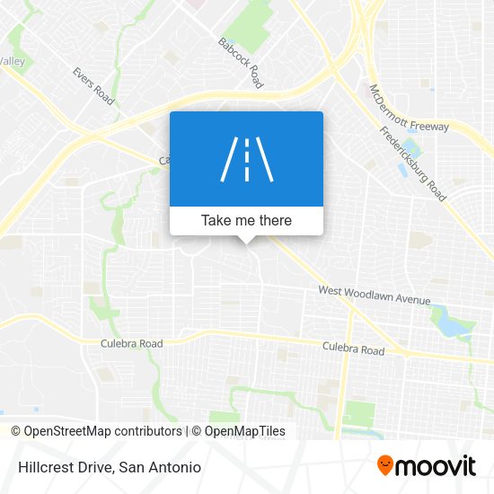 Hillcrest Drive map