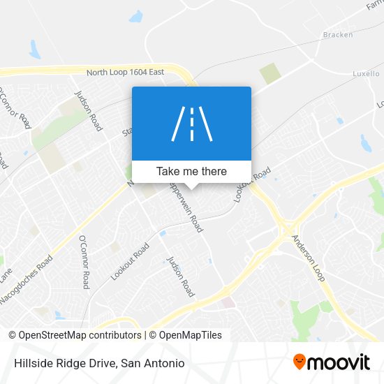 Hillside Ridge Drive map