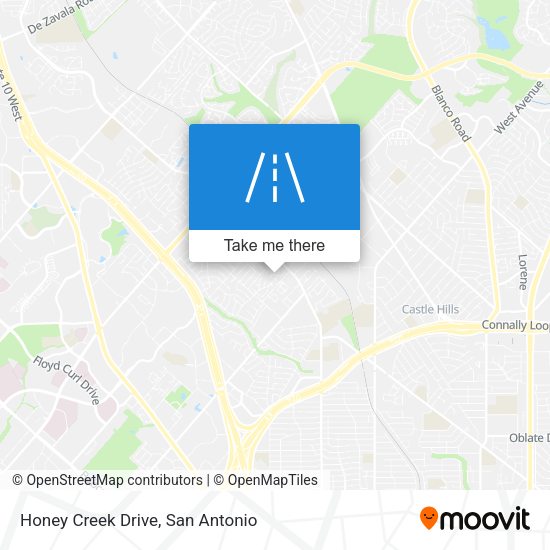 Mapa de Honey Creek Drive