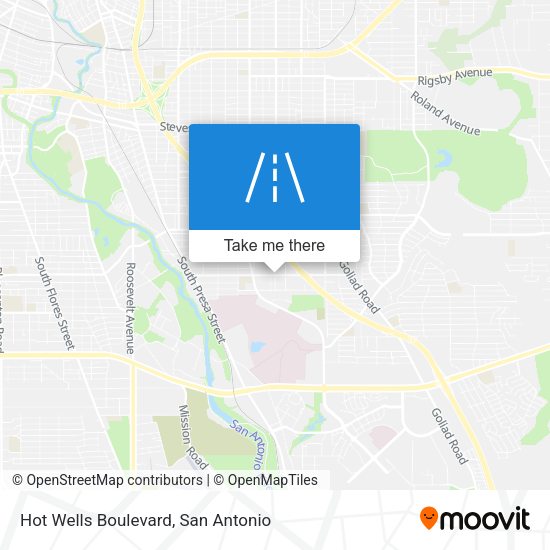 Hot Wells Boulevard map