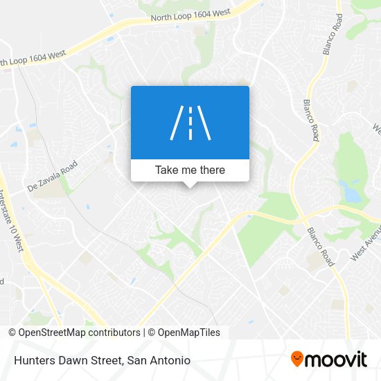 Hunters Dawn Street map