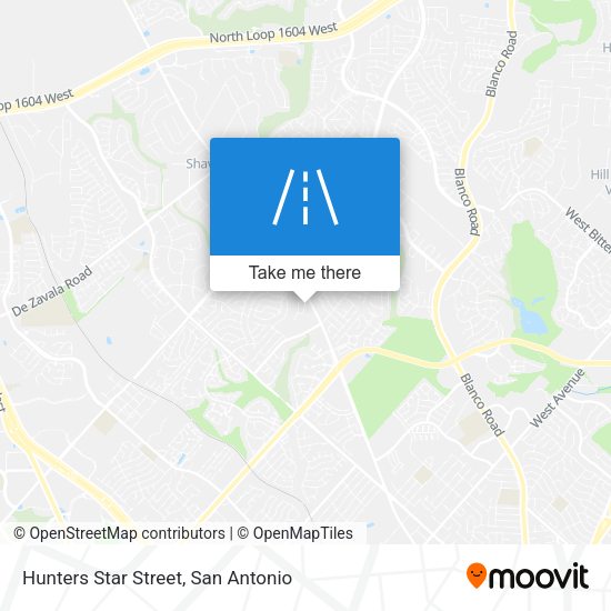 Hunters Star Street map