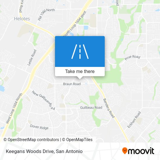 Keegans Woods Drive map