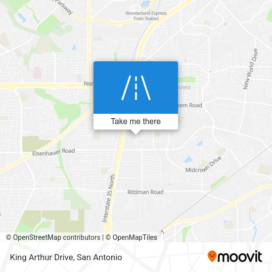 King Arthur Drive map