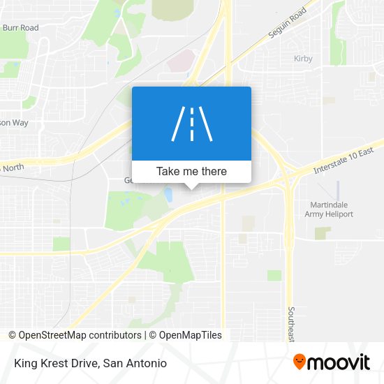 King Krest Drive map