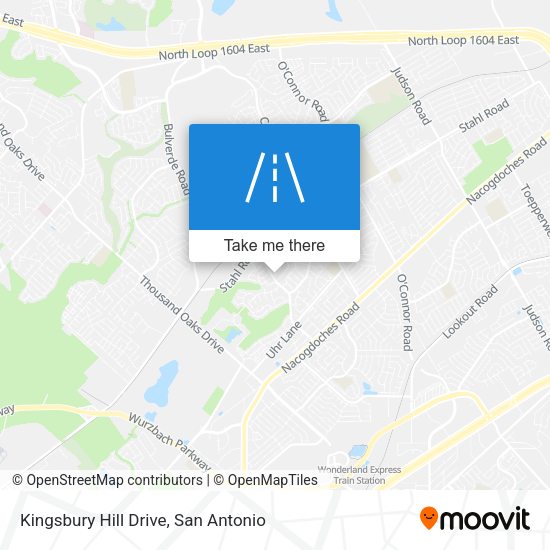 Kingsbury Hill Drive map
