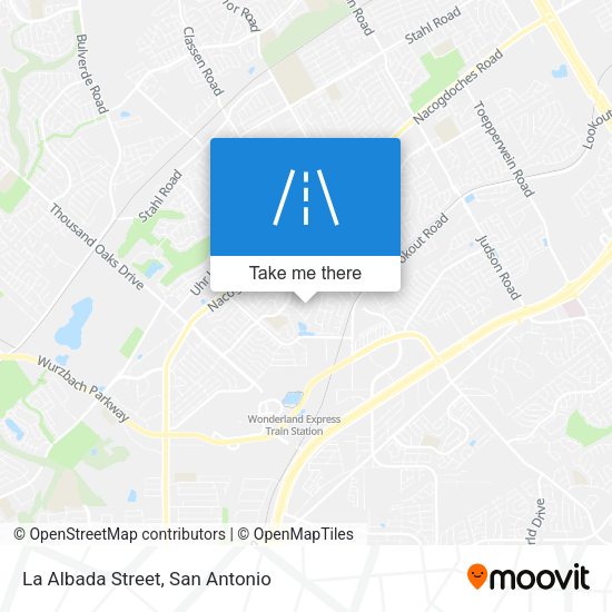La Albada Street map