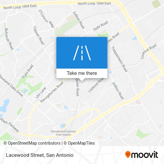 Lacewood Street map