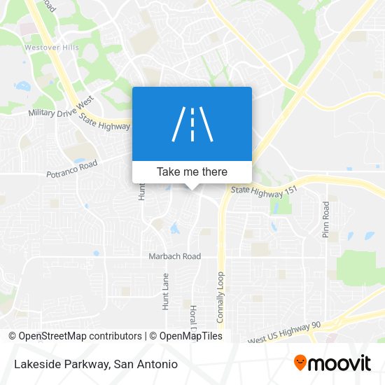 Mapa de Lakeside Parkway