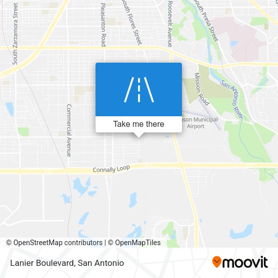 Lanier Boulevard map