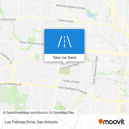 Las Palmas Drive map