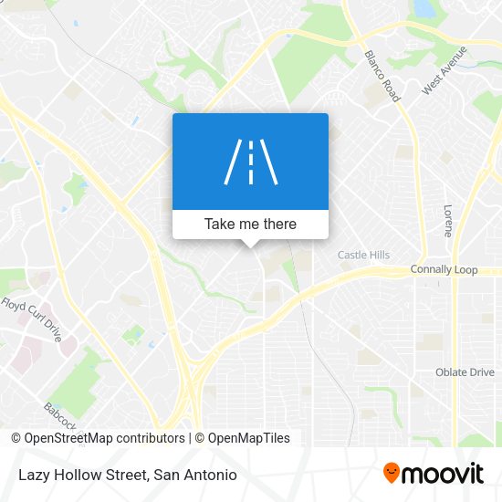 Lazy Hollow Street map