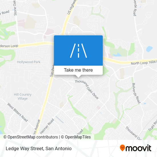 Mapa de Ledge Way Street