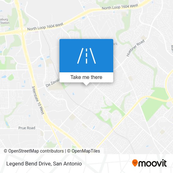 Legend Bend Drive map