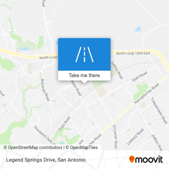 Legend Springs Drive map