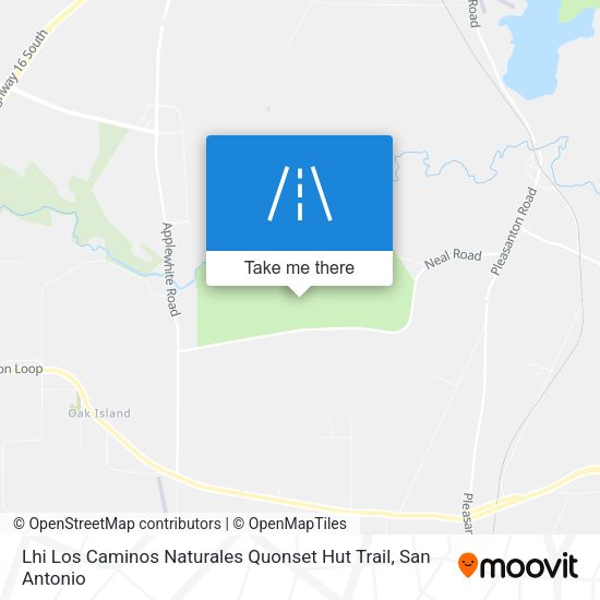 Mapa de Lhi Los Caminos Naturales Quonset Hut Trail