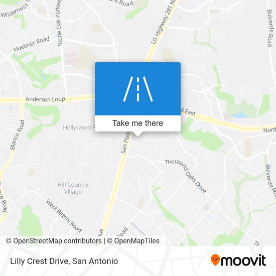 Lilly Crest Drive map