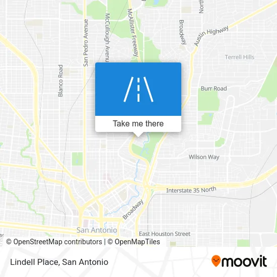 Lindell Place map
