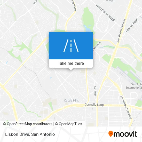 Lisbon Drive map