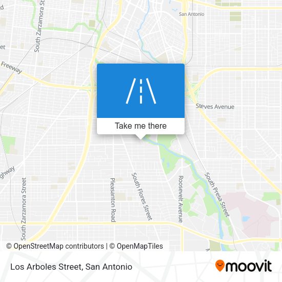 Los Arboles Street map