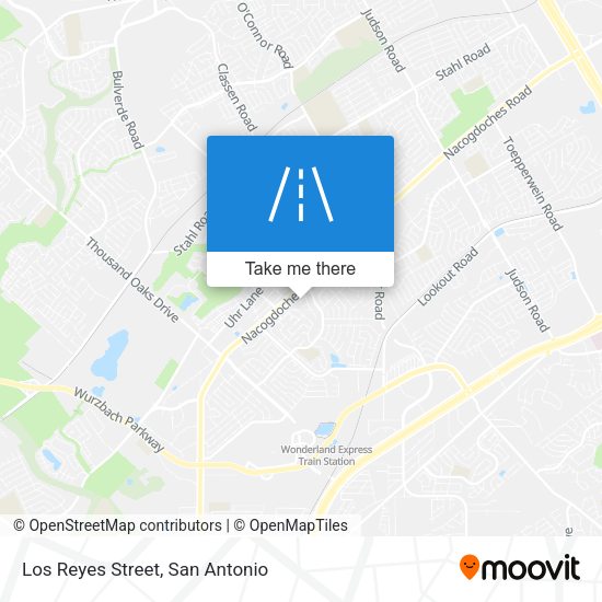 Los Reyes Street map