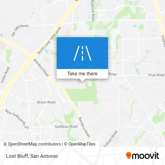 Lost Bluff map