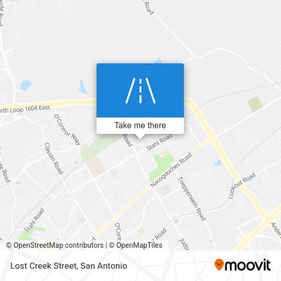 Lost Creek Street map
